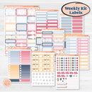 Cheerful Floral Kit | Weekly Add-On Labels Planner Kit Stickers | Beatriz | KIT-505-C