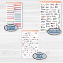 Cheerful Floral Kit | Hobonichi Cousin Weekly & Daily Planner Kit Stickers | Beatriz | KIT-505-E