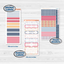 Cheerful Floral Kit | 7x9 Erin Condren Daily Duo Planner Kit Stickers | Beatriz | KIT-505-K