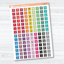 Mini Date Covers | Laurel Denise Style F18 Planner Stickers | B-085