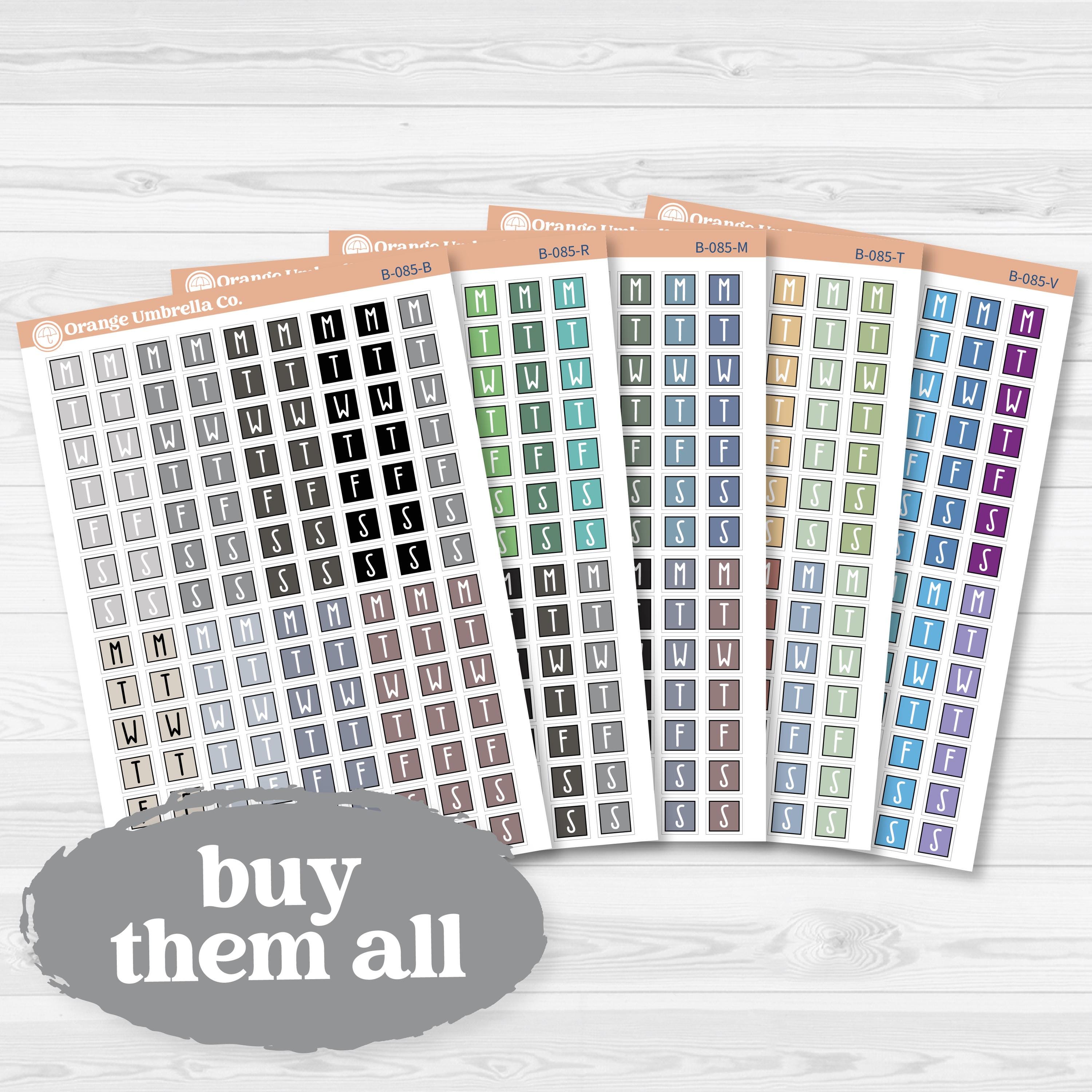 Mini Date Covers | Laurel Denise Style F18 Planner Stickers | B-085