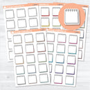 Spiral top notepad planner stickers — large journaling labels — white matte sheet of 15 stickers for journals, scrapbooks, and faith planning.