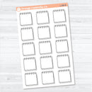 Spiral Top Notepad Labels | Planner Stickers | L-289