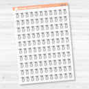 Hand Doodled Spray Bottle Planner Stickers | Clear Matte Cleaning Icons | Chore Labels | I-329-CM