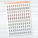 Hand Doodled Spray Bottle Planner Stickers | Clear Matte Cleaning Icons | Chore Labels | I-329-CM