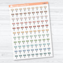 Birthday Celebration Balloon Icon Clear Matte Planner Stickers | Party & Event Planner Sticker | I-109-CM