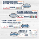 Winter Snowflake Kit | Weekly Sticker Kit for Vertical Planners like Erin Condren | Snow Problem | KIT-501-A