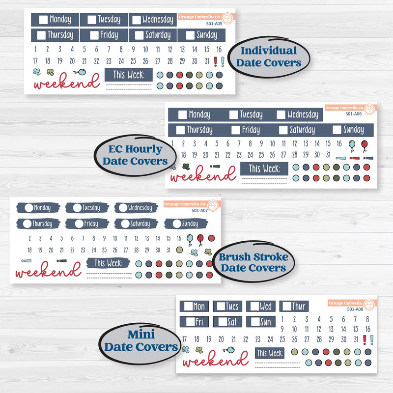 Winter Snowflake Kit | Weekly Sticker Kit for Vertical Planners like Erin Condren | Snow Problem | KIT-501-A