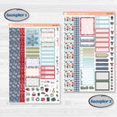 Winter Snowflake Kit | Weekly Sticker Kit for Vertical Planners like Erin Condren | Snow Problem | KIT-501-A
