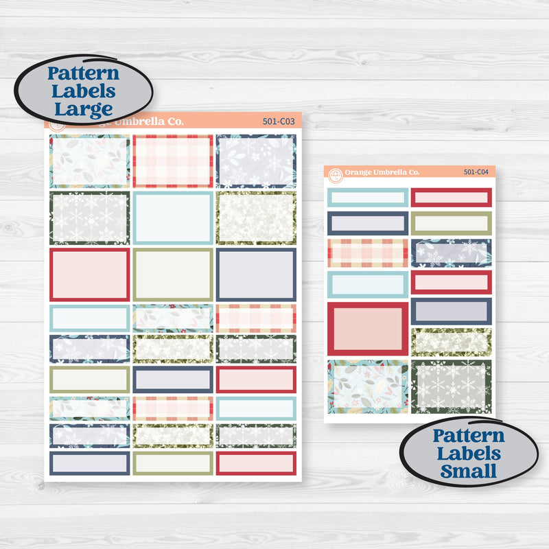 2026Draft | Weekly Add-On Labels Planner Kit Stickers | 000 | KIT-XXX-C