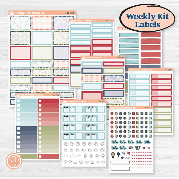 2026Draft | Weekly Add-On Labels Planner Kit Stickers | 000 | KIT-XXX-C