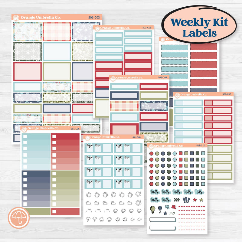 2026Draft | Weekly Add-On Labels Planner Kit Stickers | 000 | KIT-XXX-C