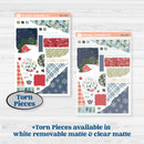 Winter Snowflake Kit | Journaling or Scrapbooking Kit | Creative Junk Journal Planner Stickers | Snow Problem | KIT-501-D