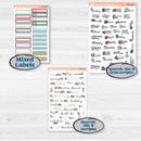 Winter Snowflake Kit | Hobonichi Cousin Weekly & Daily Planner Kit Stickers | Snow Problem | KIT-501-E