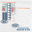 Winter Snowflake Kit | Hobonichi Weeks Weekly Planner Kit Stickers | Snow Problem | KIT-501-F