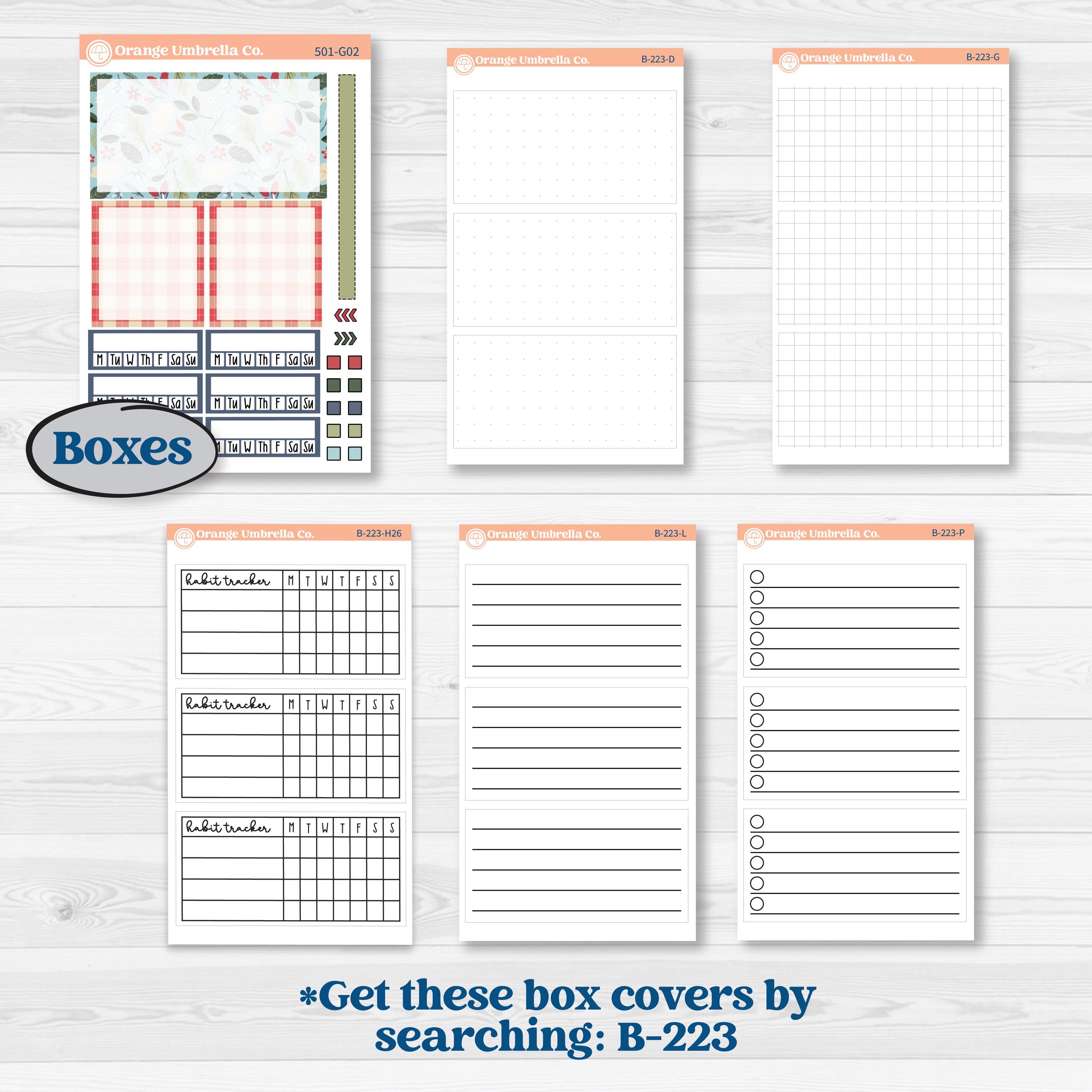 Winter Snowflake Kit | Erin Condren Weekly Dashboard Planner Kit Stickers | Snow Problem | KIT-501-G