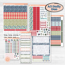 Winter Snowflake Kit | A5 Daily Duo Planner Kit Stickers | Snow Problem | KIT-501-J