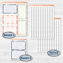 Winter Snowflake Kit | 7x9 Plum Daily Planner Kit Stickers | Snow Problem | KIT-501-L