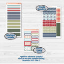 Winter Snowflake Kit | 7x9 Plum Daily Planner Kit Stickers | Snow Problem | KIT-501-L