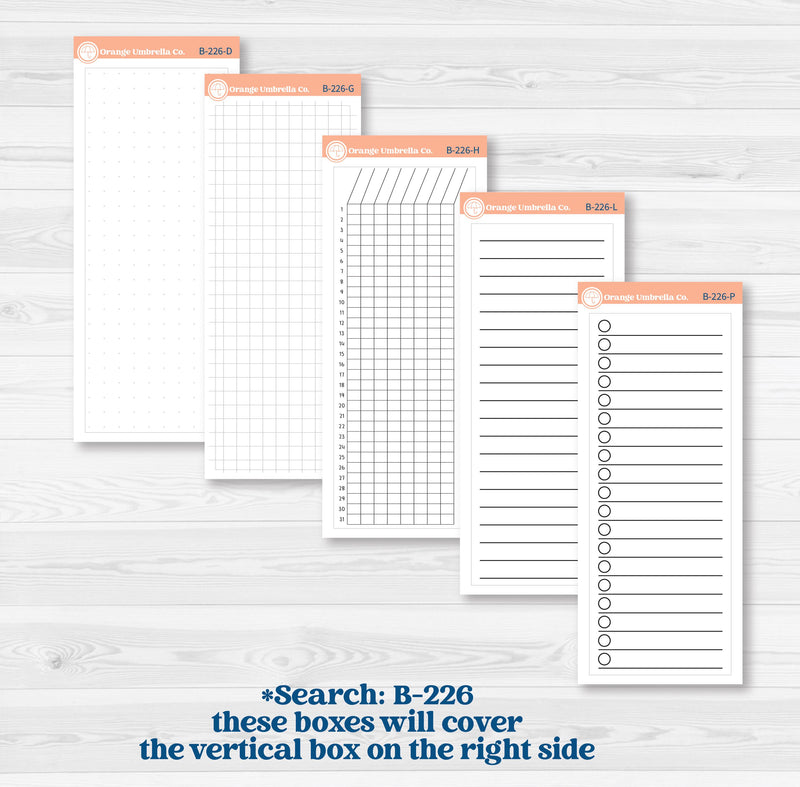 Winter Snowflake Kit | A5 Erin Condren Monthly & Dashboard Sticker Kit | Snow Problem | KIT-501-M