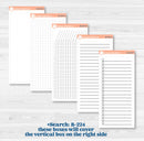 Winter Snowflake Kit | 7x9 Erin Condren Life Planner Monthly & Dashboard Sticker Kit | Snow Problem | KIT-501-N