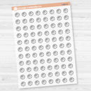 Hand Doodled Basketball Icon Planner Stickers | Clear Matte | I-489-BCM