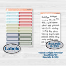 Winter Snowflake Kit | 8.5x11 Plum Monthly & Dashboard Planner Kit Stickers | Snow Problem | KIT-501-R