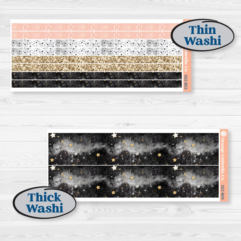 New Year’s Day Kit | Weekly Add-On Planner Kit Stickers | All That Glitters | KIT-502-B