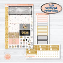 New Year’s Day Kit | Plum Vertical Priorities 7x9 Planner Kit Stickers | All That Glitters | KIT-502-H