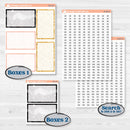 New Year’s Day Kit | 7x9 Plum Daily Planner Kit Stickers | All That Glitters | KIT-502-L