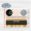 New Year’s Day Kit | 7x9 Plum Monthly & Dashboard Planner Kit Stickers | All That Glitters | KIT-502-Q