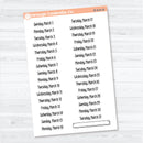 2026 Dates of the Month Planner Stickers | F18 Print | January–June | B-812–817-B