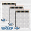 New Year’s Day Kit | A5 or 7x9 Create Your Own Monthly or Dashboard | Monthly & Reading Log Sticker Kit | All That Glitters | KIT-502-U