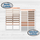 Neutral Woodland Kit | Weekly Add-On Labels Planner Kit Stickers | Whispers of Hope | KIT-503-C