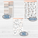 Neutral Woodland Kit | Hobonichi Cousin Weekly & Daily Planner Kit Stickers | Whispers of Hope | KIT-503-E