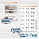 Neutral Woodland Kit | Hobonichi Weeks Weekly Planner Kit Stickers | Whispers of Hope | KIT-503-F