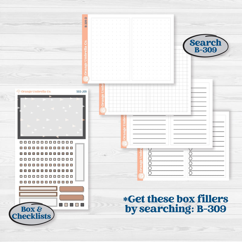 Neutral Woodland Kit | A5 Daily Duo Planner Kit Stickers | Whispers of Hope | KIT-503-J