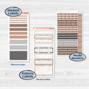 Neutral Woodland Kit | 7x9 Erin Condren Daily Duo Planner Kit Stickers | Whispers of Hope | KIT-503-K