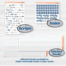 Nostalgic Frosty Winter Kit | Weekly Add-On Planner Kit Stickers | Frosted Windowpanes | KIT-504-B