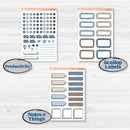 Nostalgic Frosty Winter Kit | Weekly Add-On Labels Planner Kit Stickers | Frosted Windowpanes | KIT-504-C