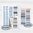 Nostalgic Frosty Winter Kit | Journaling or Scrapbooking Kit | Creative Junk Journal Planner Stickers | Frosted Windowpanes | KIT-504-D