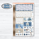 Nostalgic Frosty Winter Kit | Plum Vertical Priorities 7x9 Planner Kit Stickers | Frosted Windowpanes | KIT-504-H