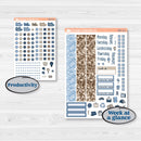 Nostalgic Frosty Winter Kit | A5 Daily Duo Planner Kit Stickers | Frosted Windowpanes | KIT-504-J
