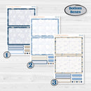 Nostalgic Frosty Winter Kit | A5 Daily Duo Planner Kit Stickers | Frosted Windowpanes | KIT-504-J