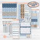 Nostalgic Frosty Winter Kit | A5 Daily Duo Planner Kit Stickers | Frosted Windowpanes | KIT-504-J