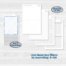 Nostalgic Frosty Winter Kit | 7x9 Erin Condren Daily Duo Planner Kit Stickers | Frosted Windowpanes | KIT-504-K