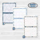 Nostalgic Frosty Winter Kit | 7x9 Erin Condren Daily Duo Planner Kit Stickers | Frosted Windowpanes | KIT-504-K