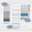 Nostalgic Frosty Winter Kit | 7x9 Erin Condren Daily Duo Planner Kit Stickers | Frosted Windowpanes | KIT-504-K