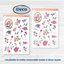 Cheerful Floral Kit | Weekly Sticker Kit for Vertical Planners like Erin Condren | Beatriz | KIT-505-A