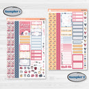 Cheerful Floral Kit | Weekly Sticker Kit for Vertical Planners like Erin Condren | Beatriz | KIT-505-A